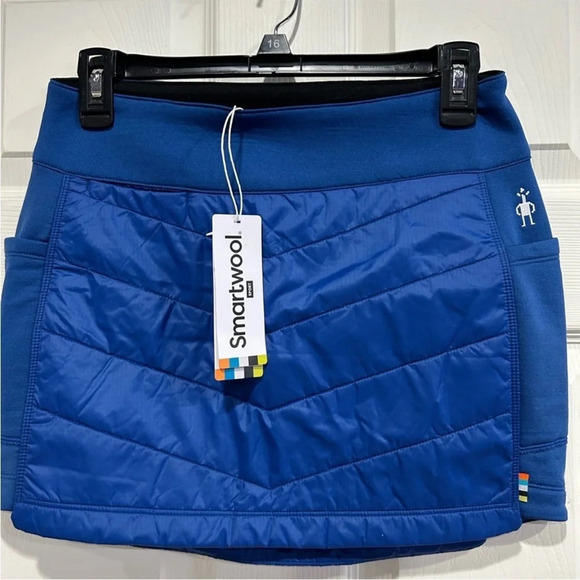 Smartwool Women’s Medium Smartloft 60 Skirt Blue Blueberry Hill NWT Pull-On - Picture 1 of 10